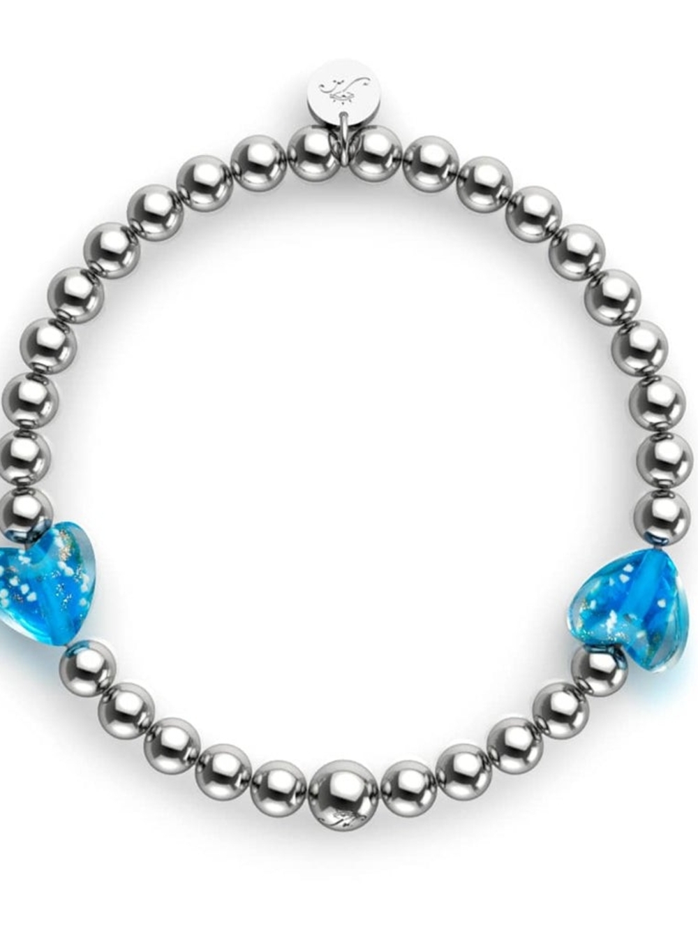 🆕️ NOGU Aquamarine Firefly Glass Hearts Essence Bracelet